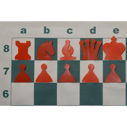 Demo Chessboard and Pieces with Pockets 68 cm